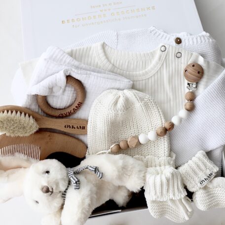 Baby Geschenkbox Weiss