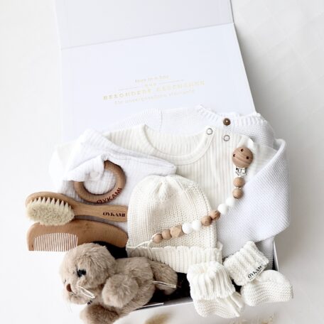 Baby Geschenkbox Weiss