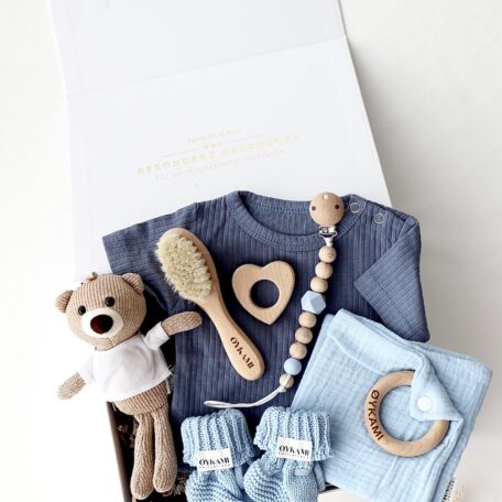 Coffret cadeau pour bébé „Little Bear Deluxe“ bleu