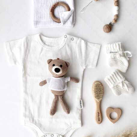 Boîte cadeau pour bébé „Little Bear Deluxe“ Blanc