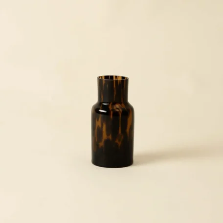 Vase en verre « Tortoise Look », marron