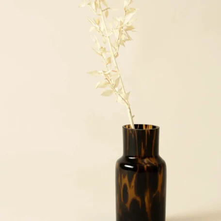 Vase en verre « Tortoise Look », marron