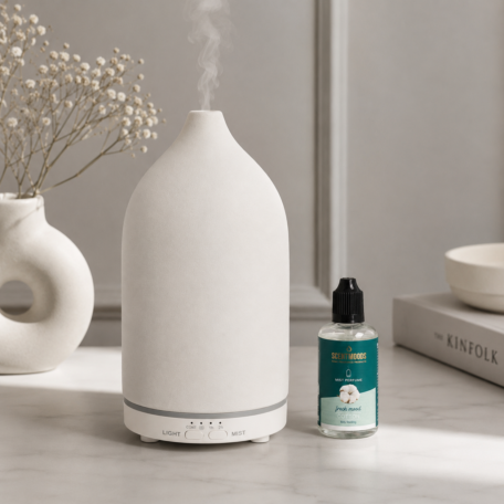 Design-Duftdiffuser weiss inkl. Cotton Duft
