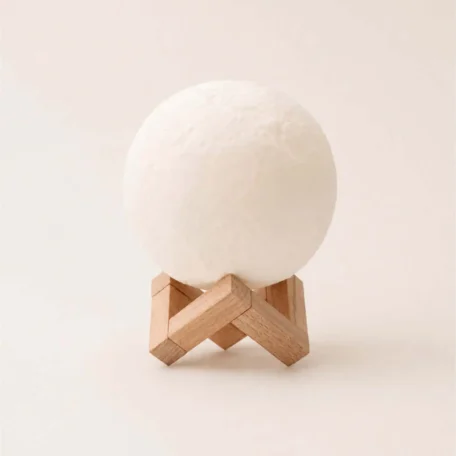 Mond Lampe inkl. Holzständer