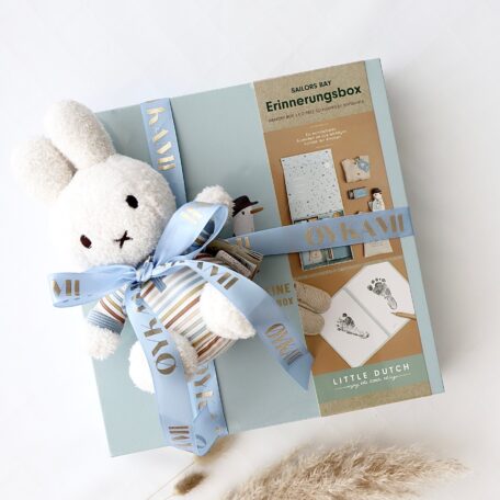 Boîte à souvenirs de bébé bleue - Miffy