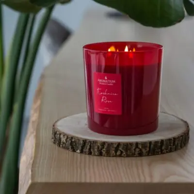 XL Duftkerze Kaschmire Rose Calm 550gr
