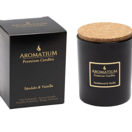 Duftkerze Premium Sandelholz & Vanille 140 gr