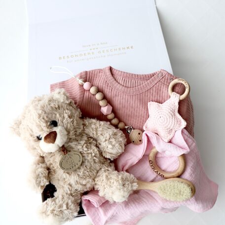 Coffret cadeau pour bébé Teddy Lou – Little Star Rose