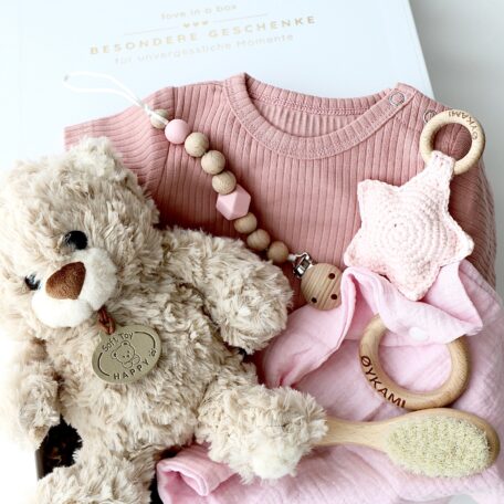 Coffret cadeau pour bébé Teddy Lou – Little Star Rose