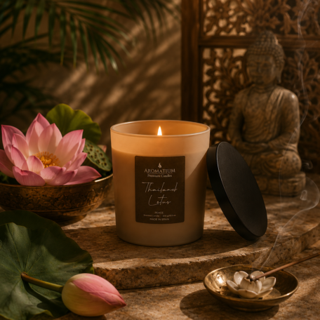 Duftkerze Thailand Lotus Premium Matt Collection 300g