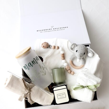 Coffret cadeau maman & bébé « Copenhague » Éléphant