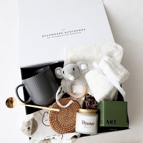 Coffret cadeau maman & bébé « Oslo » Éléphant