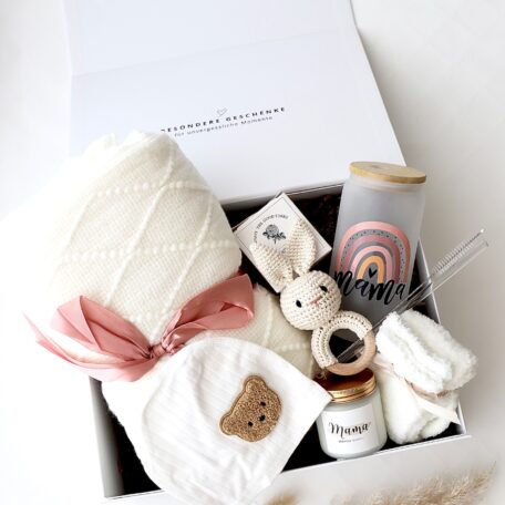 Coffret cadeau maman & bébé « Stockholm » Rose Rainbow