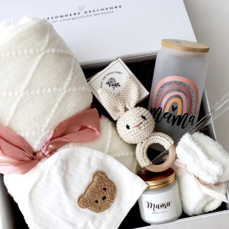 Coffret cadeau maman & bébé « Stockholm » Rose Rainbow