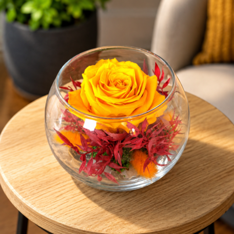 Infinity-Rose Glasschale
