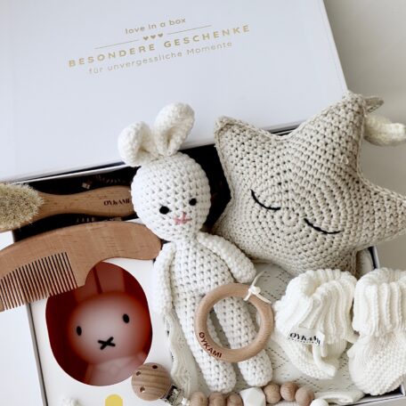 Boîte cadeau pour bébé Couleurs neutres 