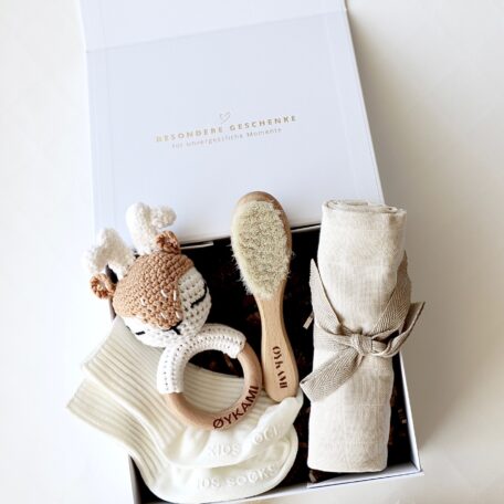 Boîte cadeau bébé blanche