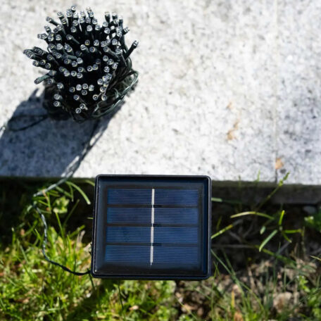 LED Deko Solar Lichterkette Outdoor Beleuchtung IP65 - Warmweiss, 22 m