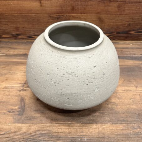 100% Wasserdichte Fiberclay-Vase, Imara XL, Grey Washed