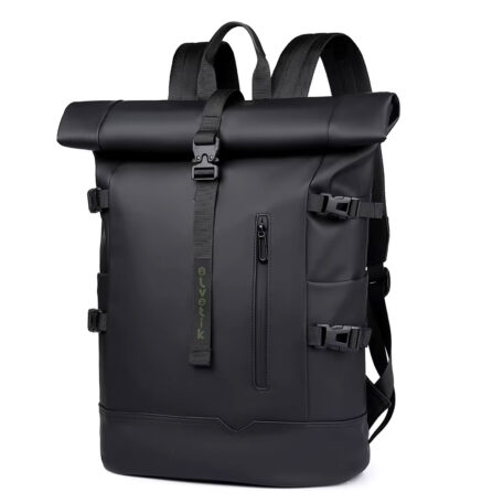 Rucksack wasserdicht, mattschwarz