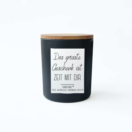Aromakerze Das grösste Geschenk ist Zeit mit dir