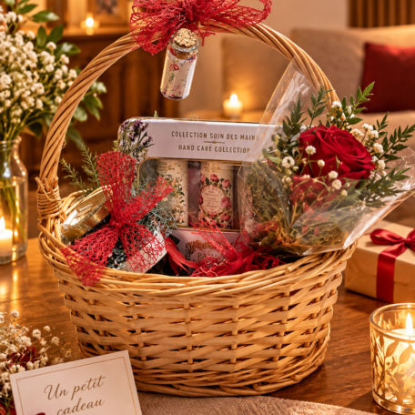 Geschenkkorb «Le bonheur dans un panier»
